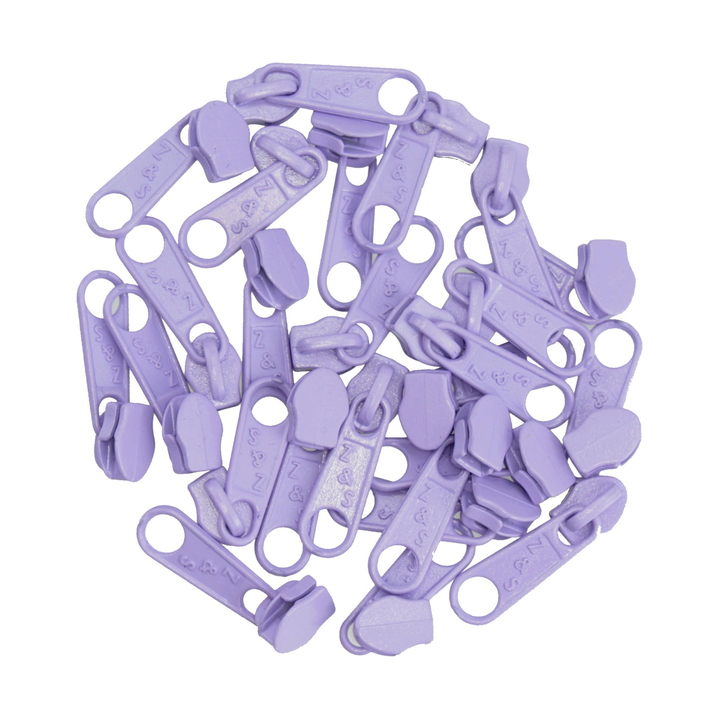 ZIPP AND SLIDE - 25 slider, Lilac - Nickel free - Suitable for our 3 mm endless zipper ZN30