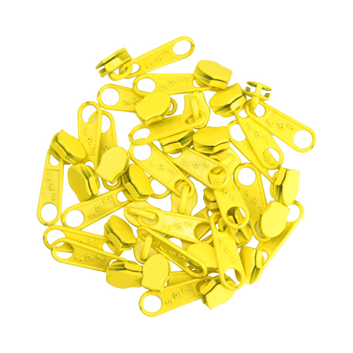 ZIPP AND SLIDE - 25 slider, Yellow - Nickel free - Suitable for our 3 mm endless zipper ZN30