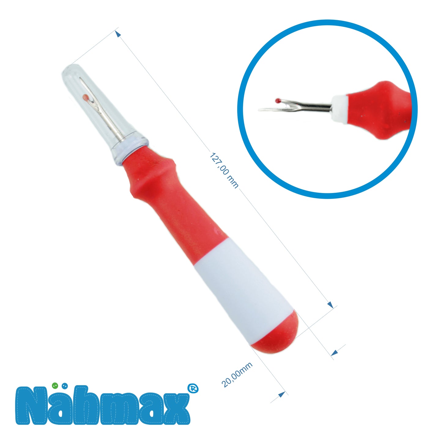 Nähmax Naht-Fix seam ripper red with eraser function 314990